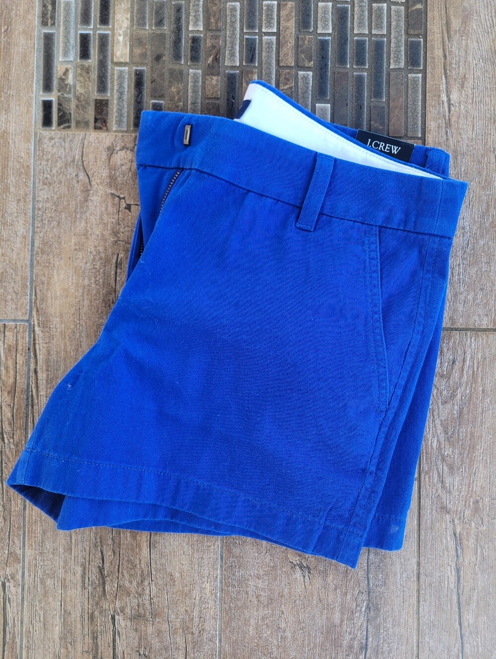 J Crew 3.5in Classic Chino Short Regal Blue Women's Size 4 NWT